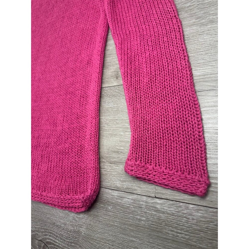 J McLaughlin Pink Knit Sweater XS Long Sleeve Lightweight Crewneck Pullover - Picture 5 of 5